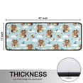 thumbnail image 5 of Kitchen Rugs Sets Of 2,Blue Highland Cow Flower Butterfly Pattern Anti Fatigue Kitchen Mat Rugs Non Slip Washable,Decorative Kitchen Floor Mats for Kitchen,Sink,Laundry,17"x47"+17"x47", 5 of 5