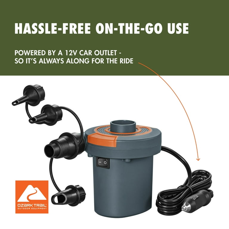 Ozark Trail Sidewinder DC Electric Air Pump, Inflates and Deflates