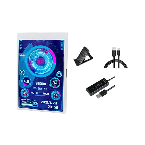 Lightweight 3.5inch Display For PC Desktop Computer Secondary Screen Display Screen Monitor Accessories