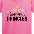 thumbnail image 4 of Inktastic Grandpa's Princess Crown and Flowers Youth T-Shirt, 4 of 5