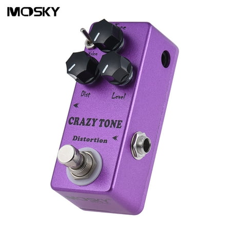 MOSKY MP-50 CRAZY TONE RIOT Distortion Mini Single Guitar Effect Pedal True (Best Guitar Pedals Under 50 Dollars)