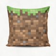 thumbnail image 3 of Juego de 1 funda de almohada decorativa Minecraft Dirt Block, funda de almohada Minecraft, funda de almohada lumbar estampada, cojín para sofá de coche, 3 of 3