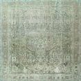 thumbnail image 1 of Ahgly Company Indoor Square Traditional Khaki Green Area Rugs, 4' Square, 1 of 6