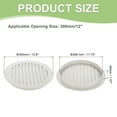 thumbnail image 2 of Round Soffit Vent, Aluminum Alloy Wall Vent Grille Cover for Exhaust Light Gray 12 Inch, 2 of 7
