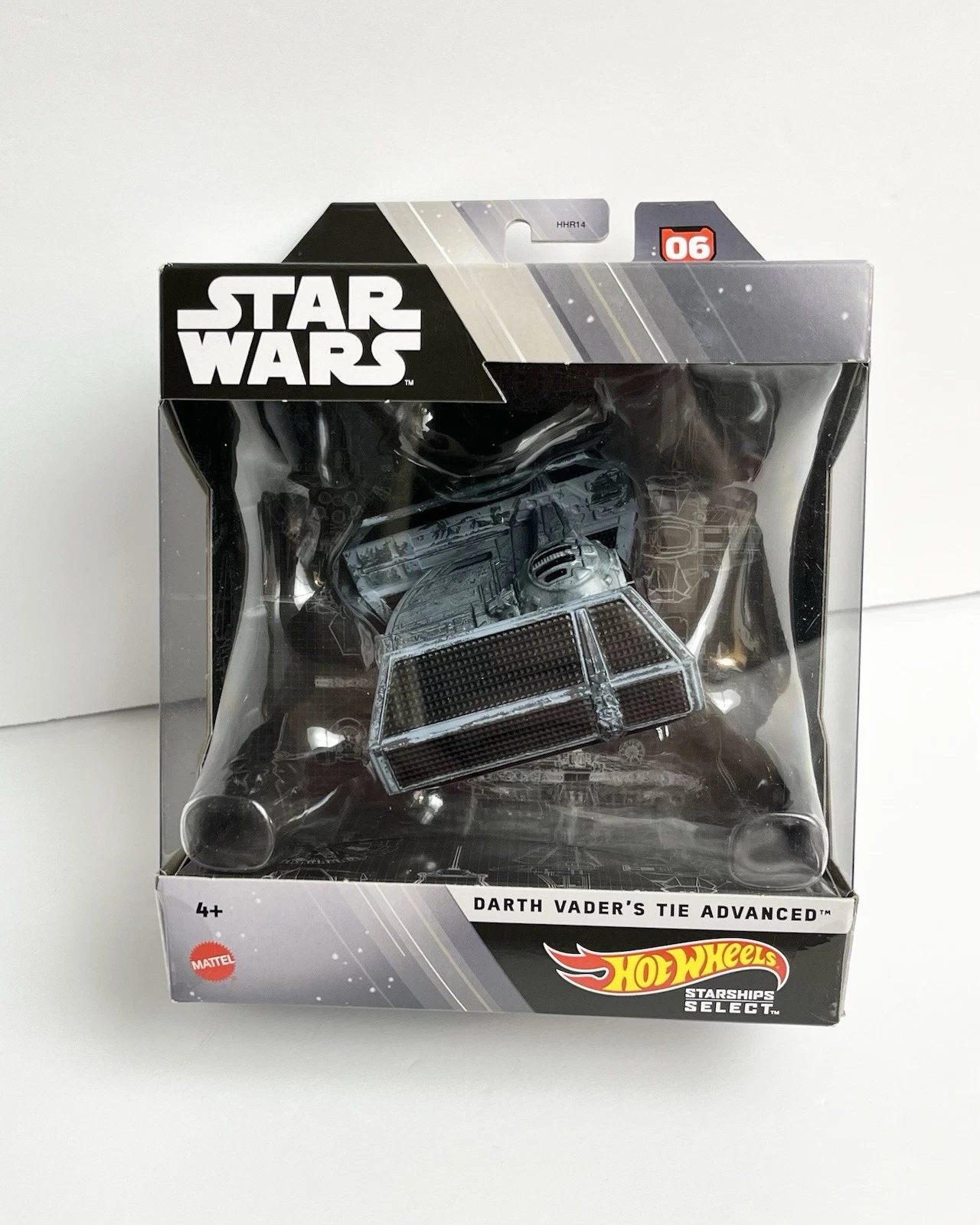 Star Wars Darth Vader's Tie Advanced (2021) Hot Wheels Select Premium Starships Toy Vehicle