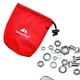 thumbnail image 3 of Likrtyny Kits Senderismo Al Aire Libre Almacenamiento Camping Nail Wind Rope Hebilla (Rojo), 3 of 8