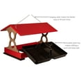 thumbnail image 4 of JCs Wildlife Large Fly Thru Bird Feeder (Cardinal Red and Tan, Feeder Only), 4 of 8