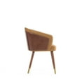 thumbnail image 6 of Reeva Dining Chair with Solid Wood Legs in Walnut and Camel, 6 of 10