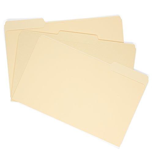 Photo 1 of File Folder, 1/3 Cut Assorted Tab, Legal Size, Manila, Great for Organizing and Easy File Storage, 100 Per Box
