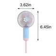 thumbnail image 3 of Smart Handheld Small Fan Cartoon Clear Small Flower 3 Usb Charging Student Gift Rope Small Fan, 3 of 5