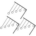 thumbnail image 1 of WEUVEB 1Set Clothing Hanger Black Metal Wall Rack with Layer Design for Clear Clothes Storage, 1 of 8