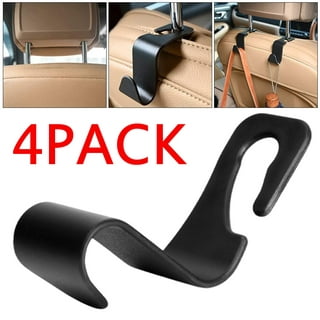 1Pc Auto Car Headrest Hooks Multi-function Seat Back Hook Car Phone Mount  Holder PU Leather + Metal Seat Back Hanger Clips for Bags, Umbrellas - Red  Wholesale