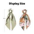thumbnail image 2 of Bow Ponytails Hair Holders Hair Bands Elastic Hair Ties Cute Hair Scarf Ribbon for Girls and Women, 2pcs-Style 4;, 2 of 5