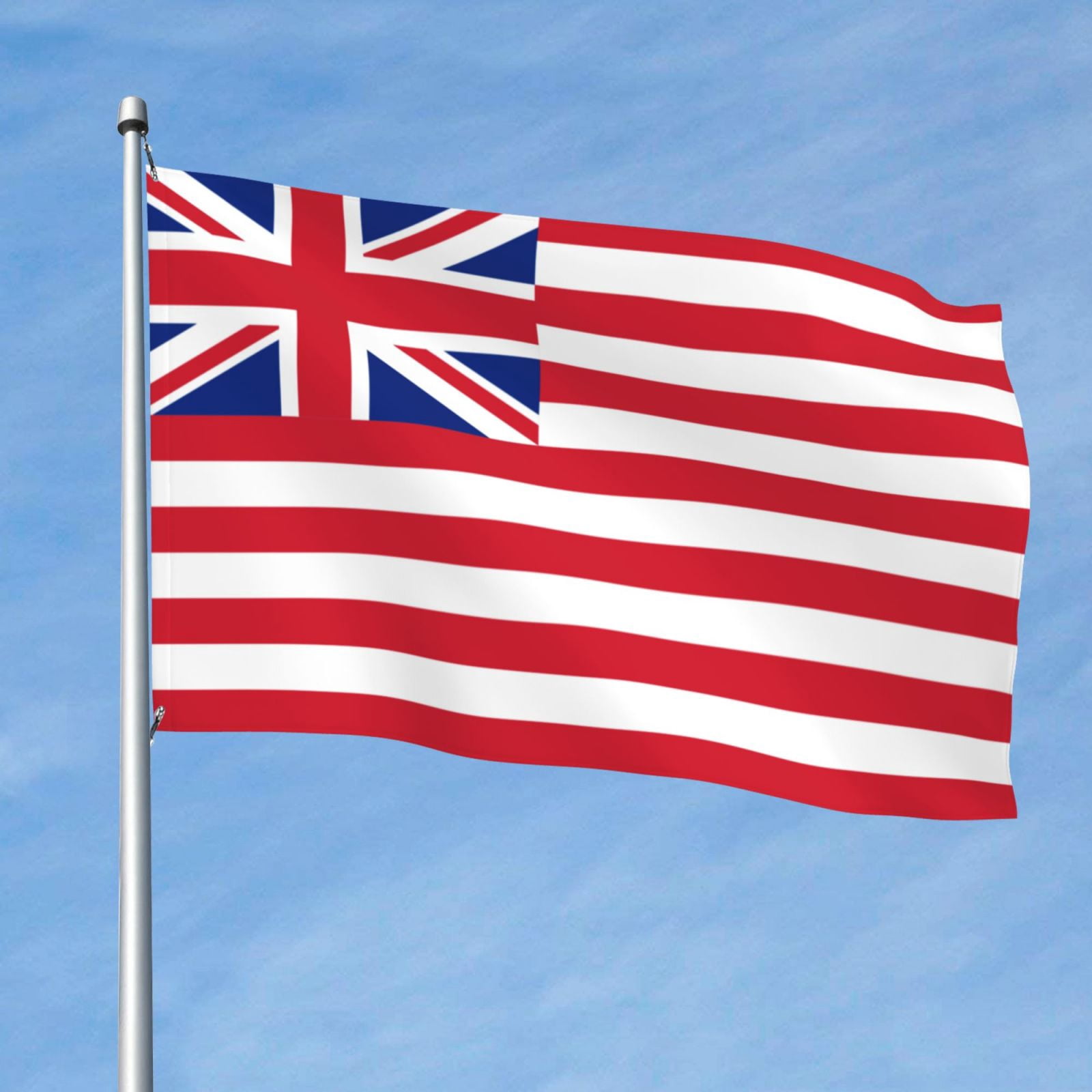 British America Flag Flag 5x8 Ft Print Vivid Color Light-Weighted Flags With Grommets