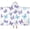 White Blue Purple, variant on White Butterfly Black Pattern Hooded Bath Towel,50"x30" for Ages 3 To 12 Kids, Quick Dry Lightweight Soft Microfiber Hood Beach Towel Cover Up for Kids