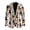 Halloween Pumpkin Cat Print, variant on Uourmeti Bird and Flower Patterns Single-Breasted Men's Blazer, Slim Fit Polyester Regular Fit Suits Set for Business Casual