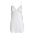 thumbnail image 6 of Joyspun Women’s Bridal Lace Trim Satin Chemise, Sizes XS-3X, 6 of 6