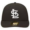 thumbnail image 2 of Men's New Era Black St. Louis Cardinals Low Profile 59FIFTY Fitted Hat, 2 of 6