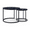Black, variant on IVV 2-Piece Nesting Coffee Tables Set - Round Living Room Tables with Sturdy Metal Frame & MDF Top, Space-Saving Design - 23.6" & 15.7" Dia (Brown Black)