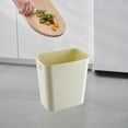 thumbnail image 1 of Chmadoxn Garbage Can, Trash Can Rectangular Open Top Waste Bin Suitable For Home Bathroom Kitchen Bedroom Office Waste Bin Modern Plastic Waste Bin rubbish bin, 1 of 7