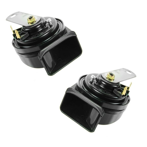TRQ High & Low Tone Horn Pair for Chrysler Honda Ford Toyota Pickup Truck ELA17620