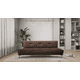 thumbnail image 2 of Sofa Cama Reclinable El Bazar Store Milo Chocolate Futon 3 posiciones Sala Love Seat, 2 of 8
