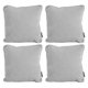 thumbnail image 1 of Cojin Decorativo Cuadrado grande Set de 4 DICASA Avi Plata, 1 of 4