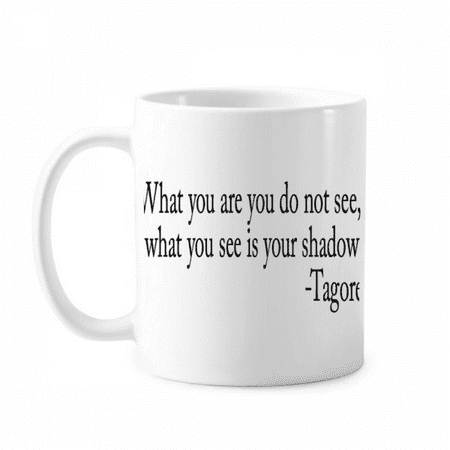 

Qoutes Famous People Healing Can Not See The Shadow Mug Pottery Cerac Coffee Porcelain Cup Tableware