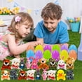 thumbnail image 6 of 36 Pcs Pre-Filled Easter Eggs Filled with Plush Animal Toys for Kids Toddlers Easter Egg , Basket Stuffers Fillers, Kids Party Favor, Classroom Prize Supplies, 6 of 7