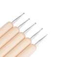 thumbnail image 3 of Unique Bargains Clay Sculpture Tools Set Double-Sided Ball Stylus Dotting Wood for Modeling 5Pack, 3 of 5