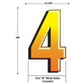 thumbnail image 2 of Beistle 53857-4 Plastic 4 Yard Sign - Pack of 3, 2 of 6