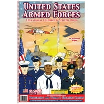 United States Armed Forces Big Coloring Book 12" x 18"