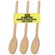 thumbnail image 1 of Juego de cucharas de madera de 12 pulgadas de largo de BICB | Cucharas mezcladoras de madera de haya natural para hornear, cocinar y revolver | Juego de 3 cucharas largas de madera | Cucharas para sal, 1 of 1