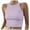 Purple, variant on Womens Ribbed Knit SlimmingTank Top Sleeveless High Neck Casual Basic Sweater Vest Tops Fall Layering