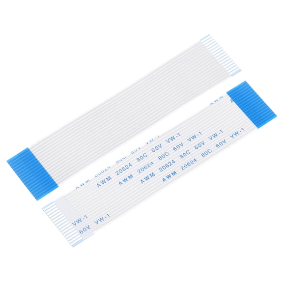 Uxcell Flexible Flat Cable, 80mm 1mm Pitch 16 Pins FPC FFC Flexible Ribbon Cable for LCD TV Car Audio DVD Player 5Pcs (B Type)