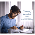 thumbnail image 3 of E13-06 smart Glasses Listenable Songs,  Music & Call Sunglasses for People ,with Built-in Headphones,Wireless Headphone Sunglasses bluetooth glass, and HIFI S ound & HD Lens Headset Smart Glasses, 3 of 16
