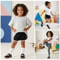 thumbnail image 4 of STQ Toddler Girl School Shoes Girls Classic Mary Jane Sneakers with Hook and Loop Non Slip Barefoot Shoe for Walking Black White Toddler Size 6, 4 of 7