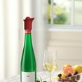 thumbnail image 3 of 2 in 1 Silicone Wine Bottle Stoppers & Pourers, Upgraded Reusable Wine Preserver, Champagne Stoppers with Vacuum, Ideal Gift Accessory for Wine Lovers (Red) Harlik, 3 of 3