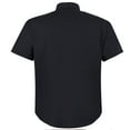 thumbnail image 2 of Coevals Club Mens Pearl Snap Solid Western Cowboy Button Up Dress Short Sleeve Work Shirts Black Large, 2 of 5