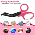 thumbnail image 4 of 2 Pack Nurses Scissors - 7.5 inch Bandage Scissors for Nurses with Carabiner, Fluoride-Coated Non-Stick Blades Stainless Steel Trauma Shears for Nurses, Doctors, and Nursing Students (Pink), 4 of 9
