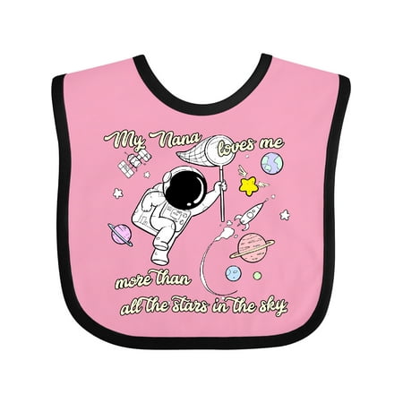 

Inktastic My Nana Loves Me Gift Baby Boy or Baby Girl Bib