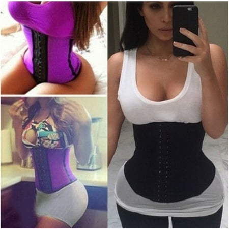 

Xmas Sport Latex Rubber Waist Trainer Cincher Underbust Corset Body Shaper Shapewear