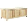 thumbnail image 1 of Large 47" Natural Wood Outdoor Storage Box - Deck Patio Garden Bench Container - 172L Fir Wood Storage for Tools & Accessories, 1 of 7