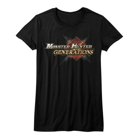 Monster Hunter Generations Black Junior Women's T-Shirt