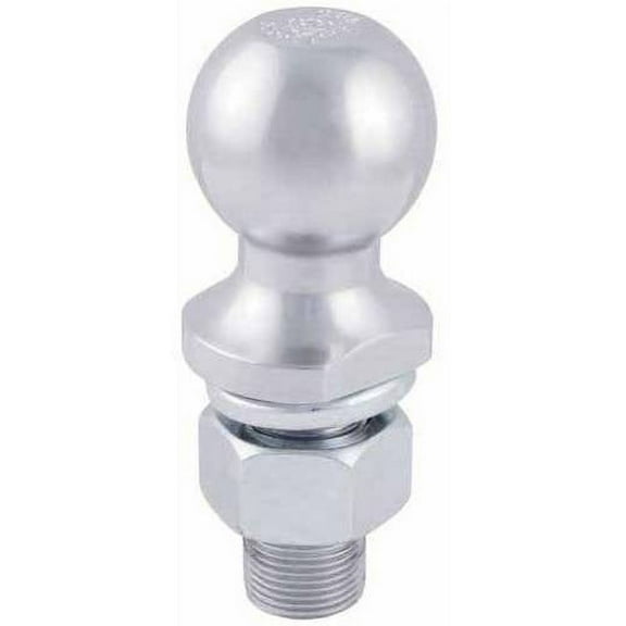 CURT 40062 Chrome Trailer Hitch Ball, 3,500 lbs, 1-7/8-Inch Diameter, 1 x 2-1/8-Inch Shank
