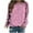 Pink-vestidos de otoño para mujer, variant on Women Love Hearted Shirt Valentines Day Raglans Loose Round Neck Pink Sweatshirt Spring Long Sleeve Pullover Tops Cute Holiday T-Shirt