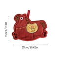 thumbnail image 3 of Yusimy Horse Year Coral Fleece Embroidered Cartoon Red Horse Hooked Face and Hand Towel Absorbent Soft Quick-Dry Kitchen Towel, 3 of 6