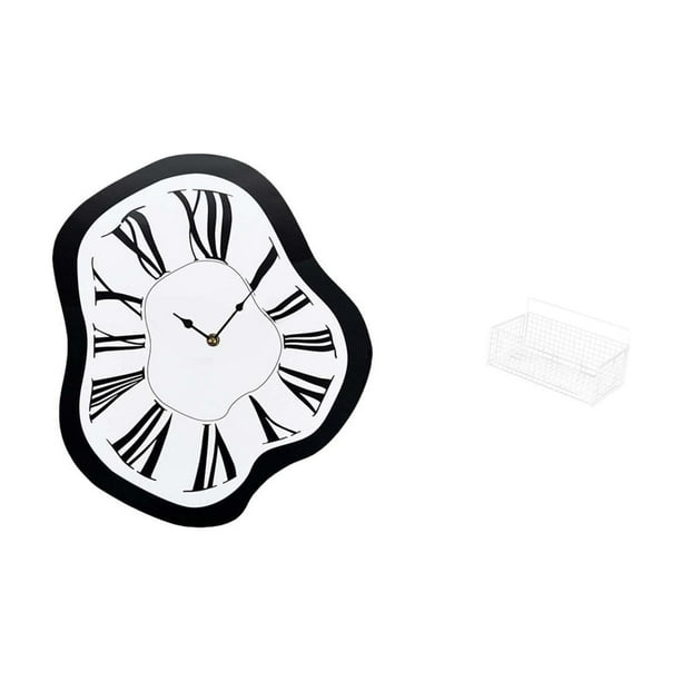 Reloj De Pared Acrílico Creativo Con Efecto De Fusión. Reloj De Escritorio único, Lujoso Y Con Diseño Distorsionado Para Decoración De Interiores. Tienda De Relojes Con Diseños Divertidos
