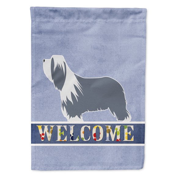Carolines Treasures BB5521GF Bearded Collie Welcome Flag Garden Size  Small multicolor