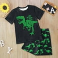 thumbnail image 2 of Baby Boy Outfits 4t Boys Clothes with Trendy Graphic T Shirt Shorts Sets Family Matching Outfits for Sports, 2 of 6